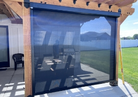Patio shades to provide relief from the sun