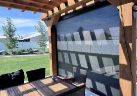 Sun shades for a deck