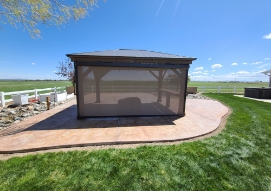 Sun shades for a detached deck